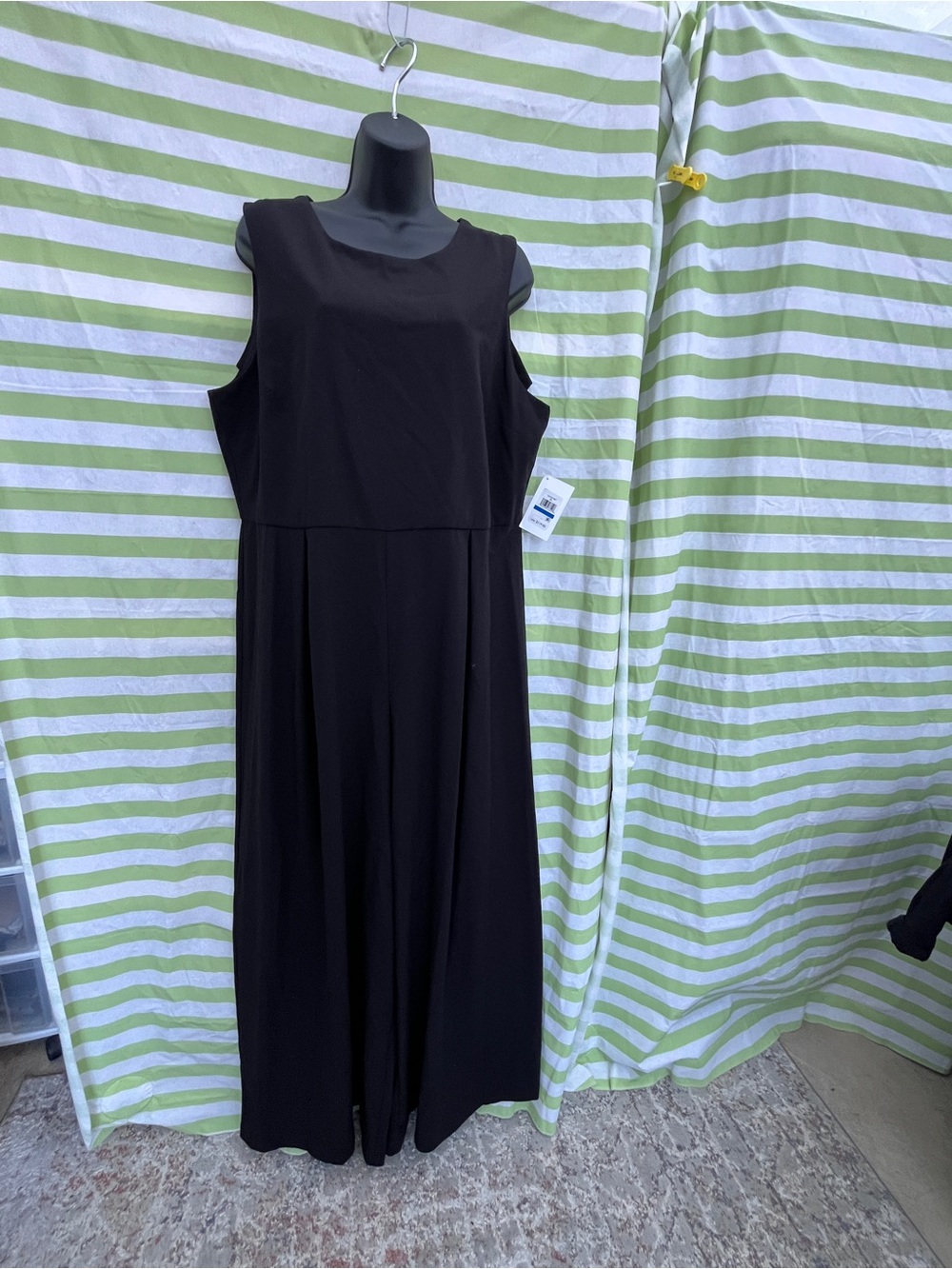 Kensie Black Sleeveless Maxi Romper
